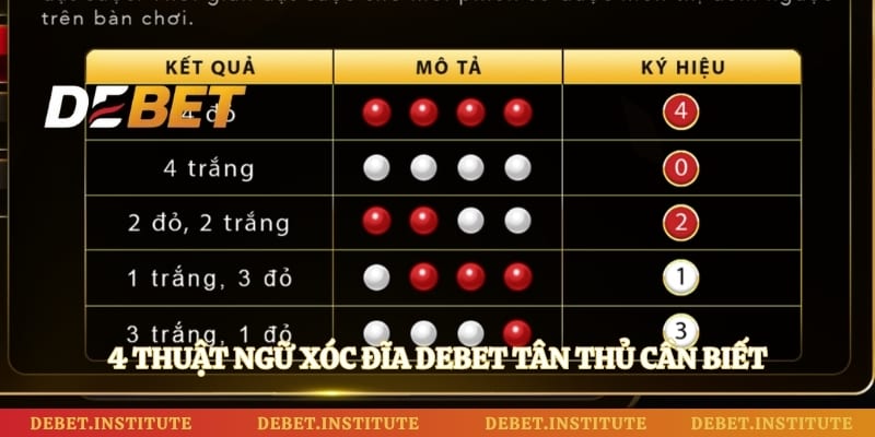 4 thuật ngữ xóc đĩa Debet tân thủ cần biết trước khi tham gia