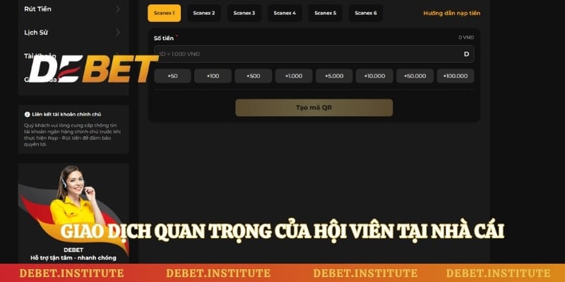 Giao dịch quan trọng của hội viên tại nhà cái