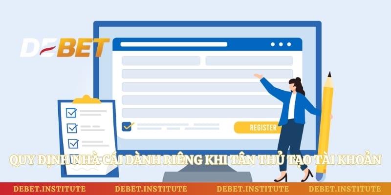 Quy định nhà cái dành riêng khi tân thủ tạo tài khoản