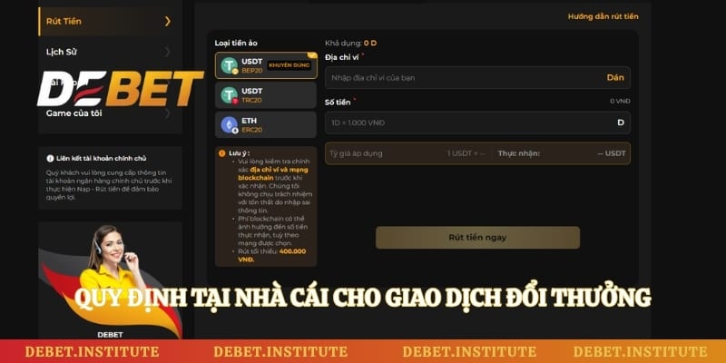 Quy định tại nhà cái cho giao dịch đổi thưởng